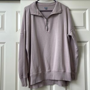 AERIE 1/4 ZIP SWEATSHIRT
